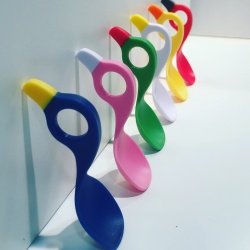 Spoons on a row